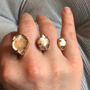 Kendra Scott multi finger ring, Rose Gold